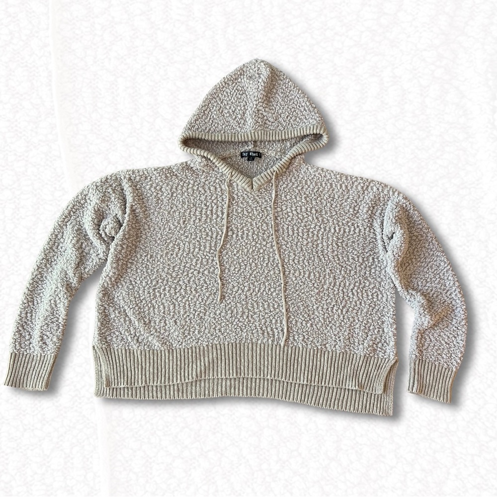 Say What? Textured Knit Sweater in Cream